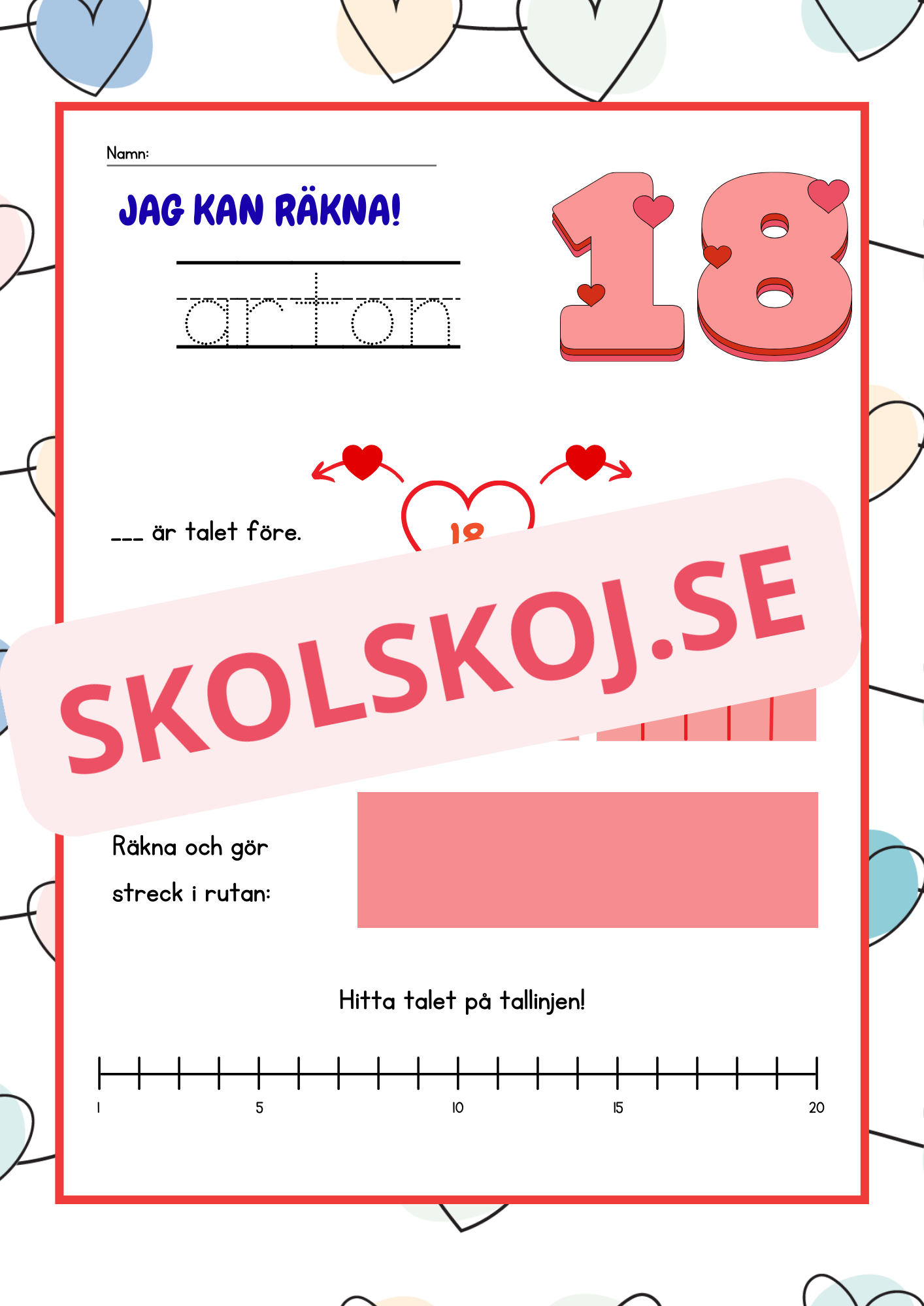 Jag kan räkna - Häfte - 1 - 20