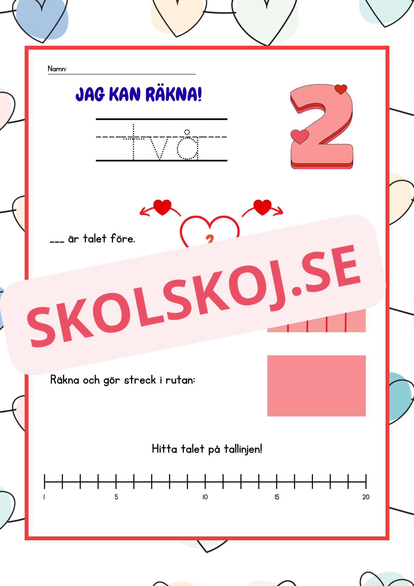 Jag kan räkna - Häfte - 1 - 20