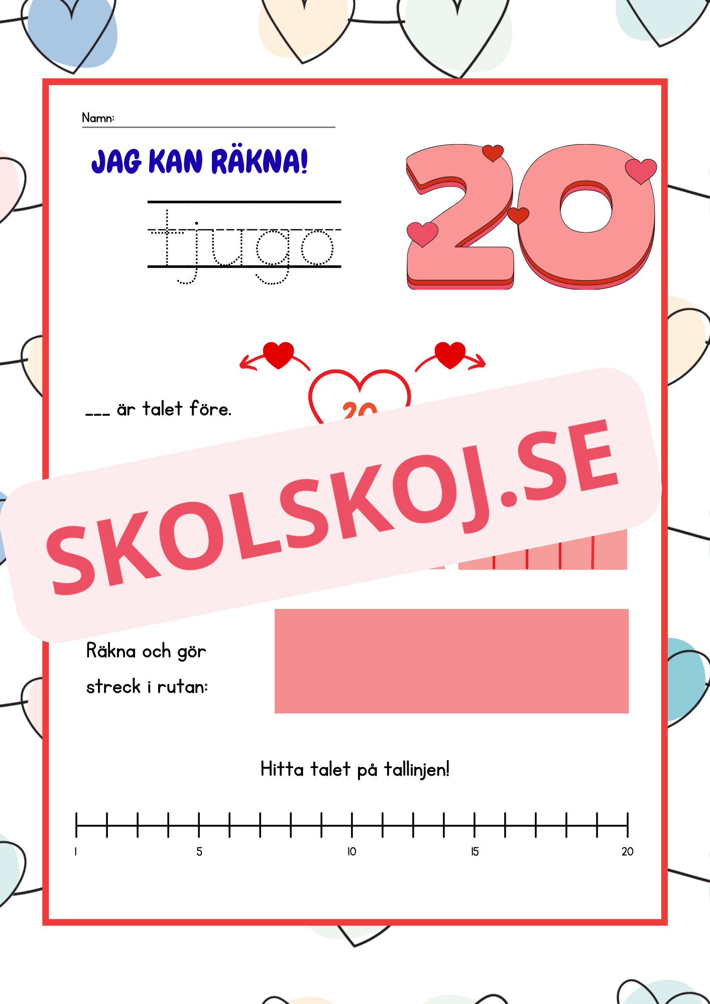 Jag kan räkna - Häfte - 1 - 20