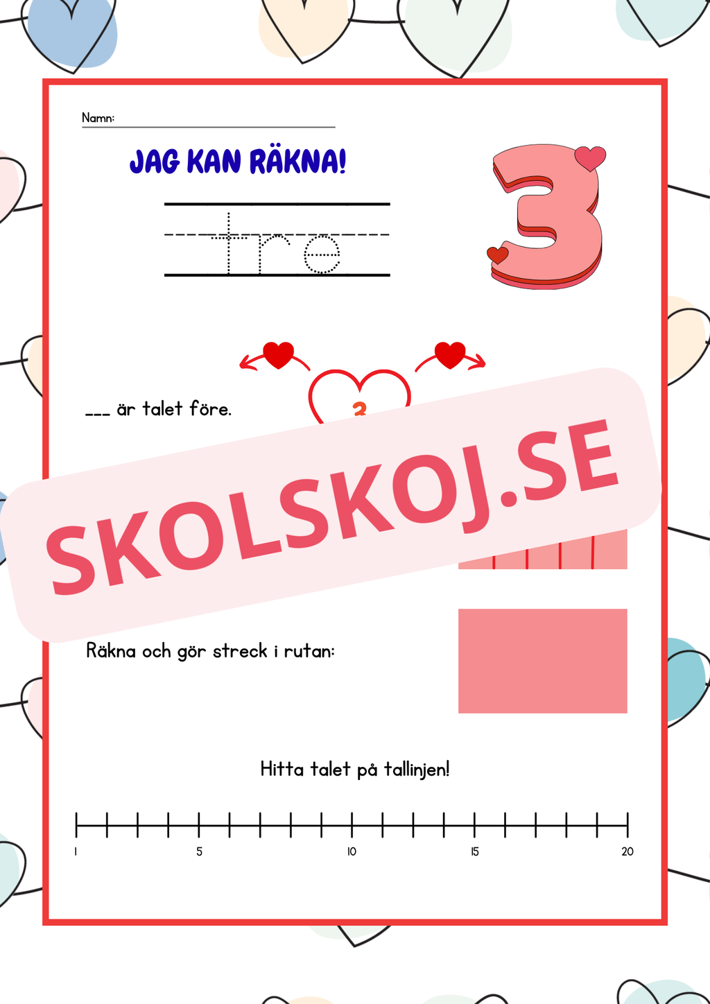 Jag kan räkna - Häfte - 1 - 20