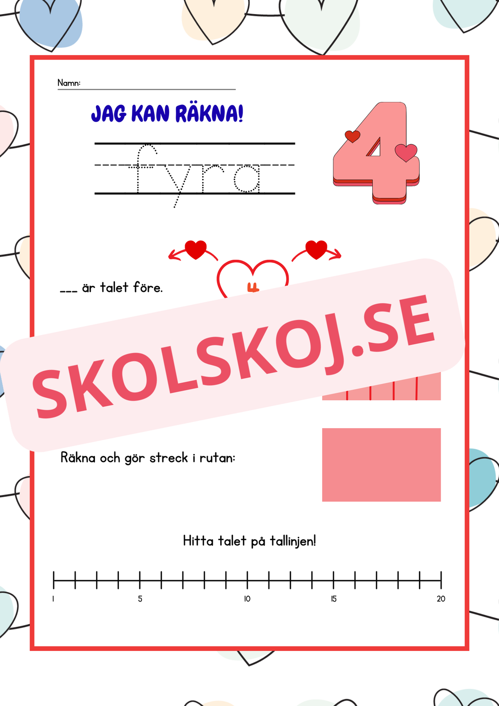 Jag kan räkna - Häfte - 1 - 20