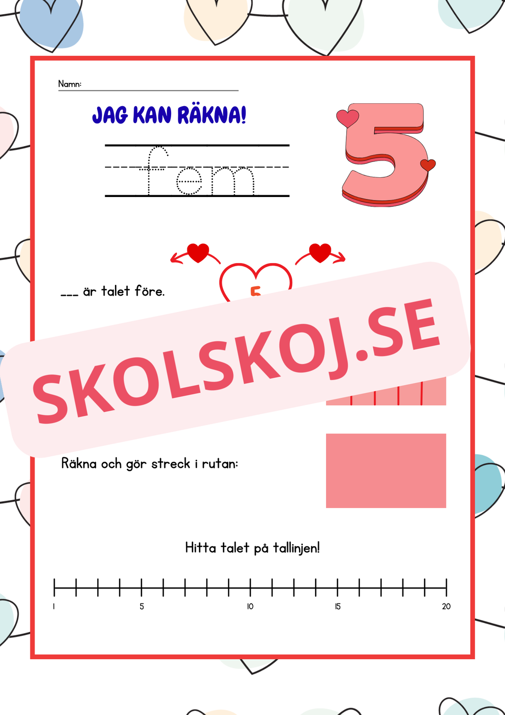 Jag kan räkna - Häfte - 1 - 20
