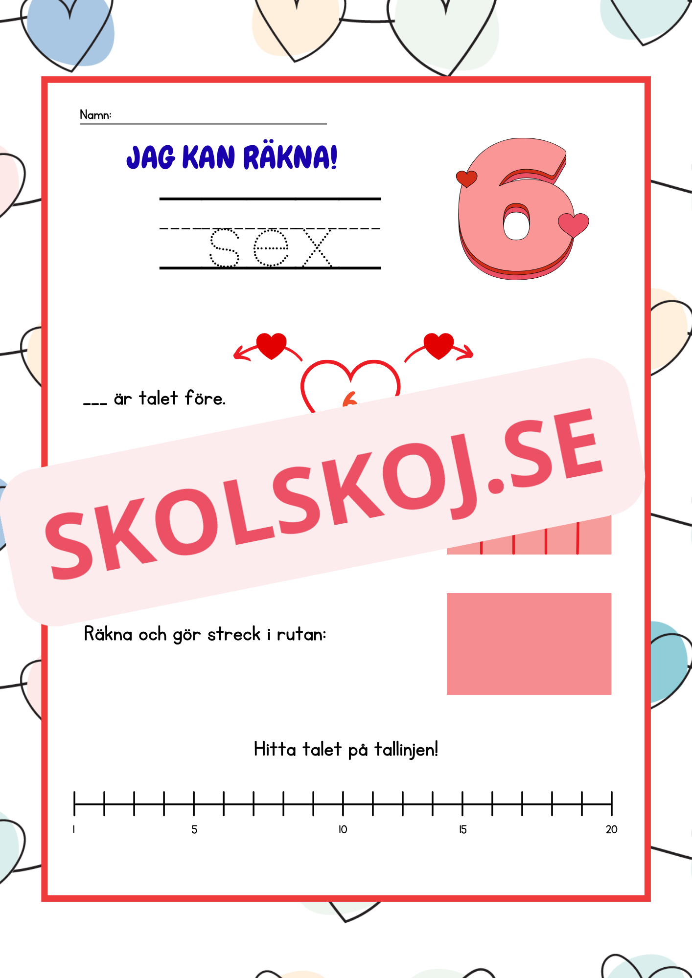 Jag kan räkna - Häfte - 1 - 20