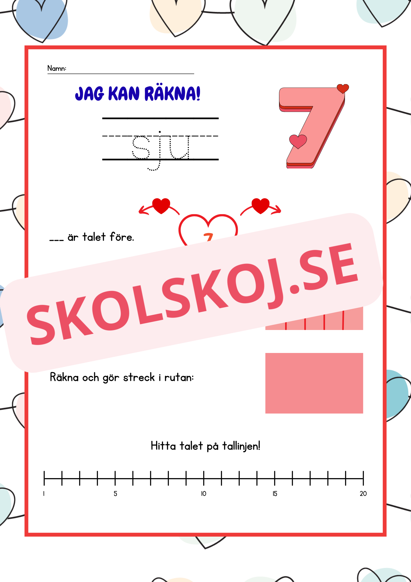 Jag kan räkna - Häfte - 1 - 20