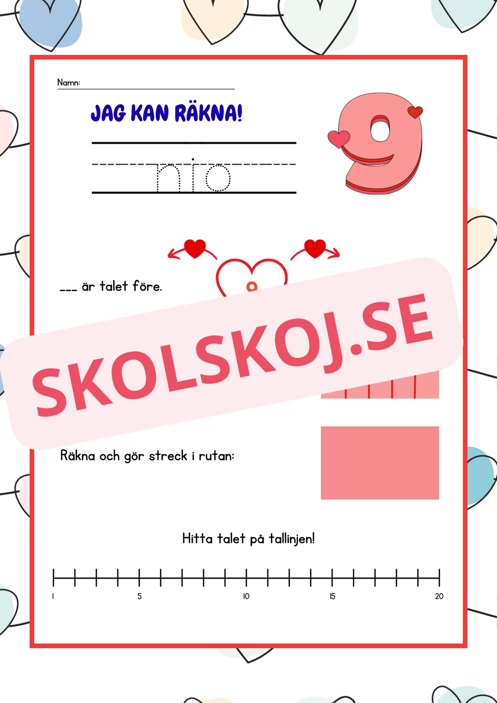 Jag kan räkna - Häfte - 1 - 20