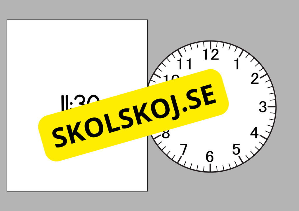 Vad är klockan - Uppgifter