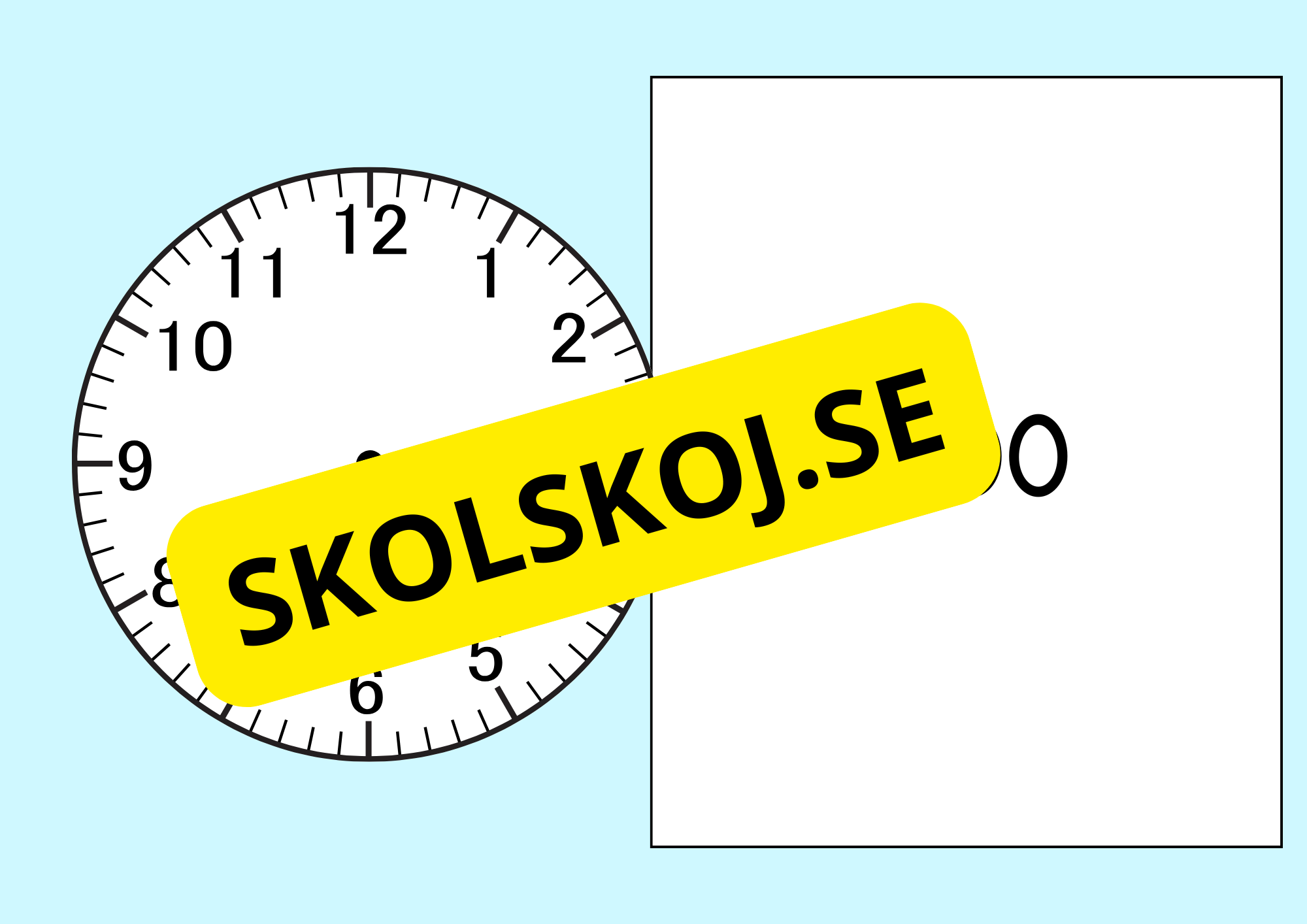 Vad är klockan - Uppgifter