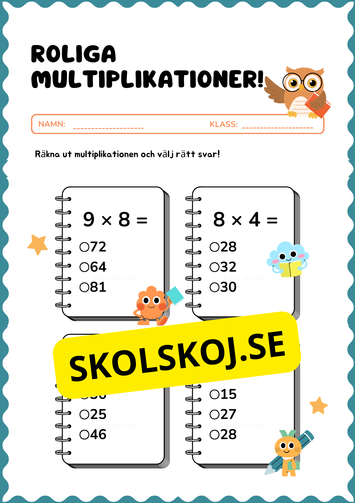 Roliga multiplikationer