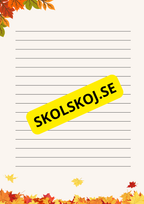 Vi skriver om hösten