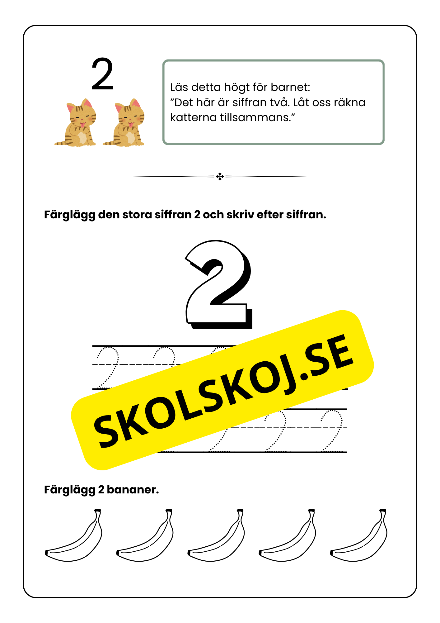 Min bok om siffror - 1 - 10