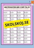 Träna på multiplikation med 2 och 3