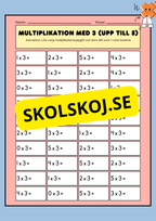 Träna på multiplikation med 2 och 3