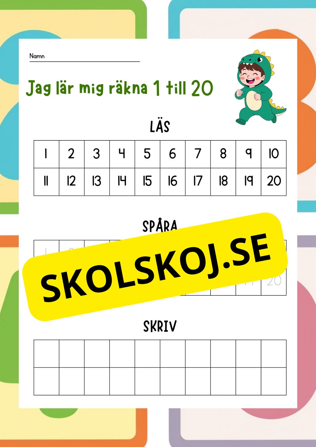 Jag lär mig räkna 1 - 100 - Häfte