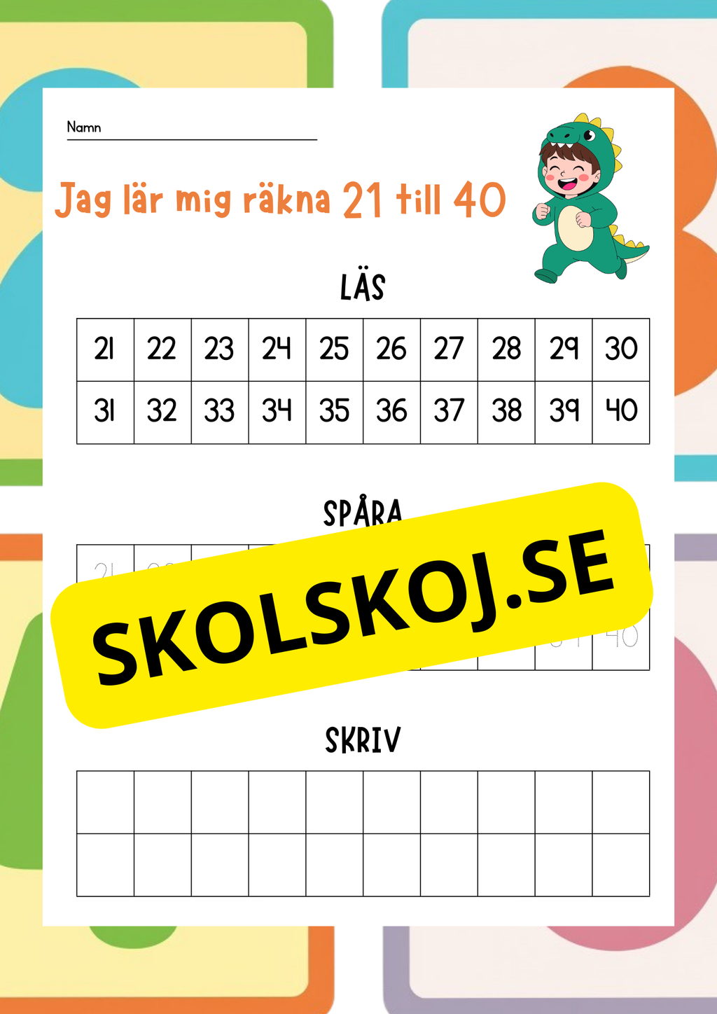 Jag lär mig räkna 1 - 100 - Häfte