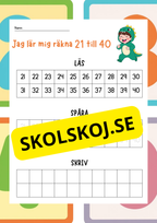 Jag lär mig räkna 1 - 100 - Häfte