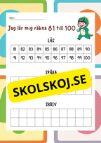 Jag lär mig räkna 1 - 100 - Häfte