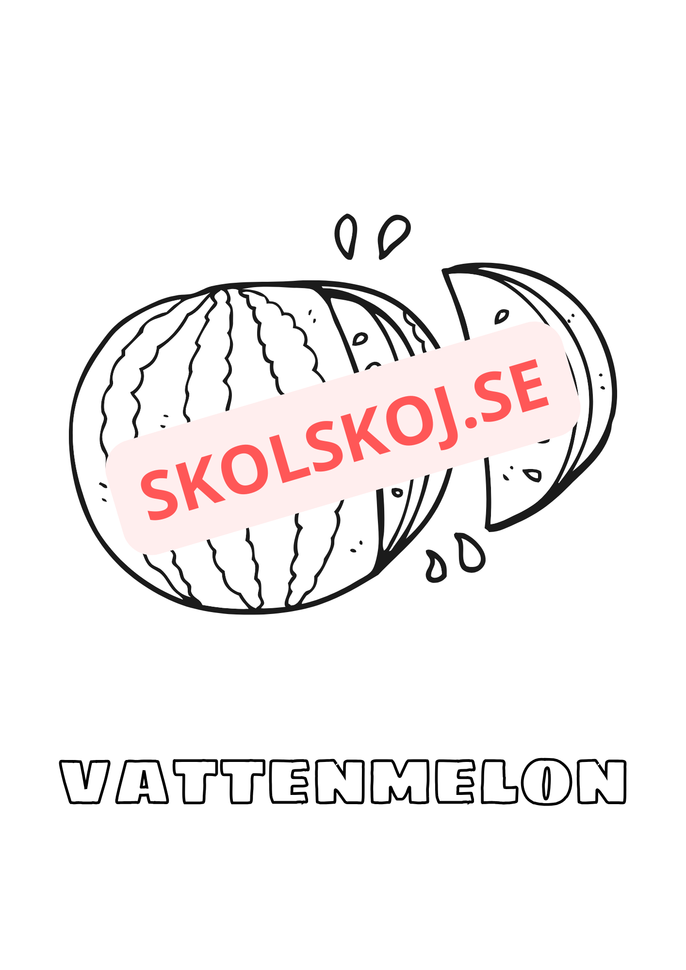 Målarbok - Frukter - Häfte