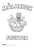 Målarbok - Frukter - Häfte
