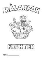 Målarbok - Frukter - Häfte