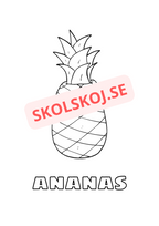 Målarbok - Frukter - Häfte
