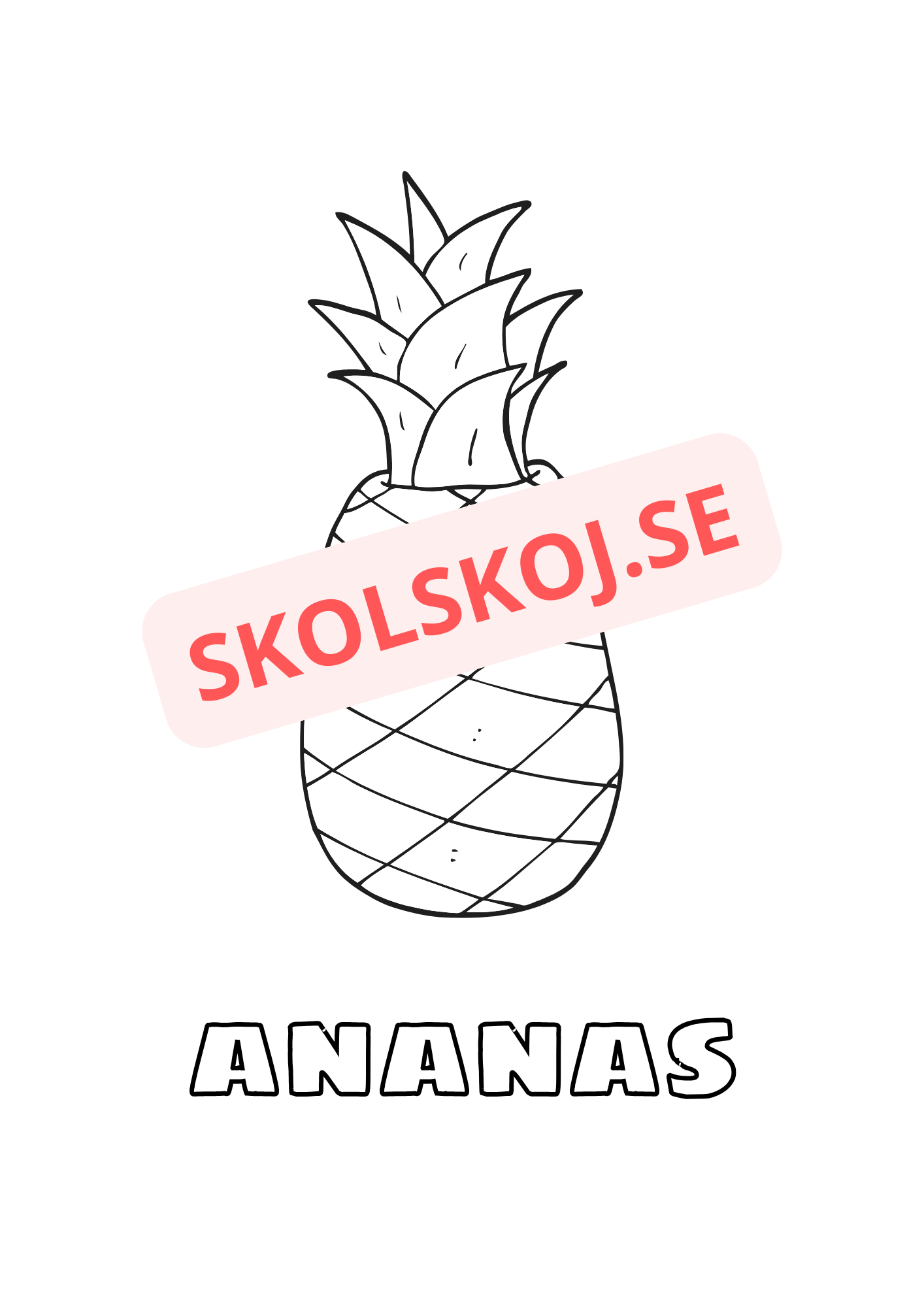 Målarbok - Frukter - Häfte