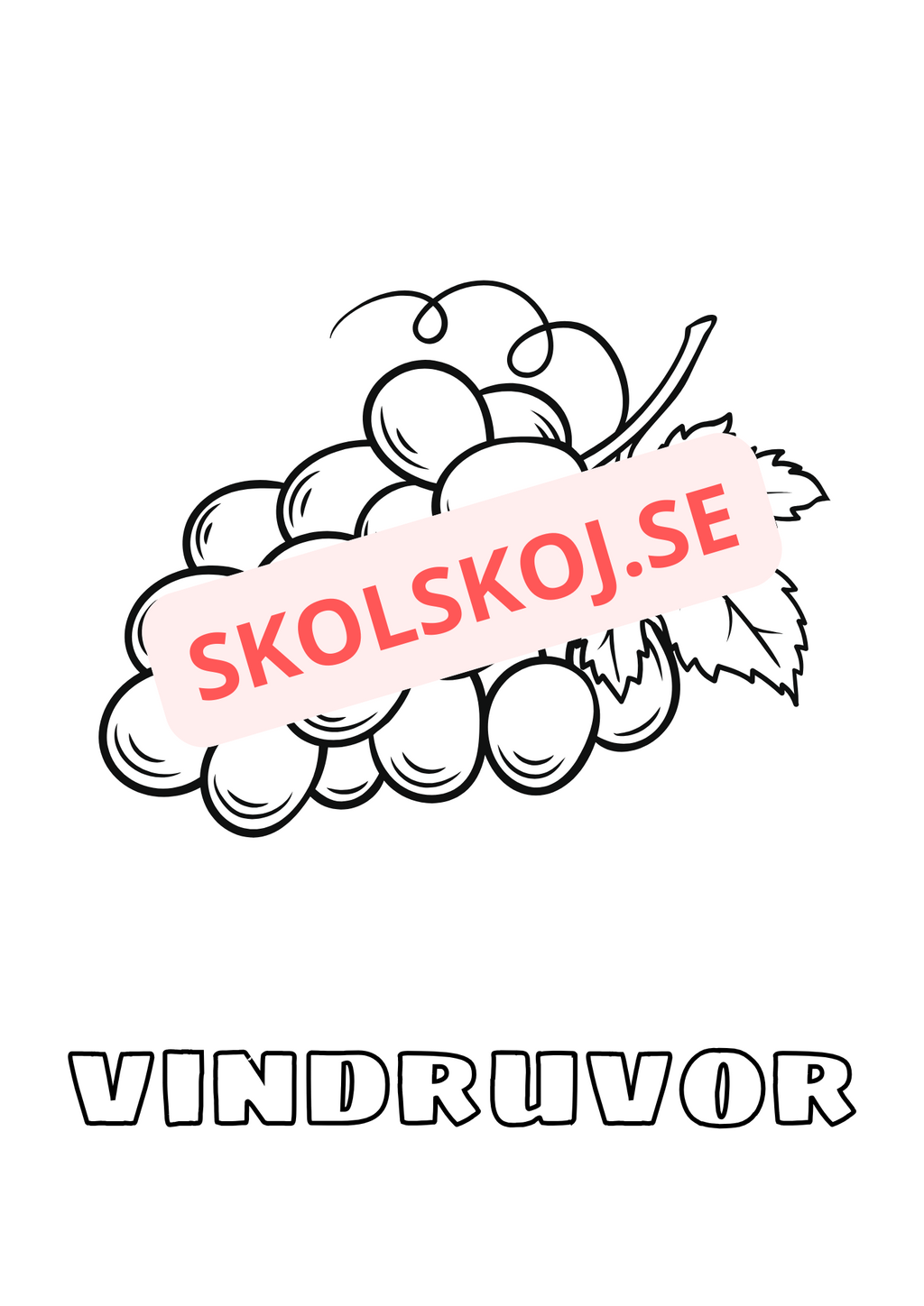 Målarbok - Frukter - Häfte