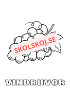 Målarbok - Frukter - Häfte