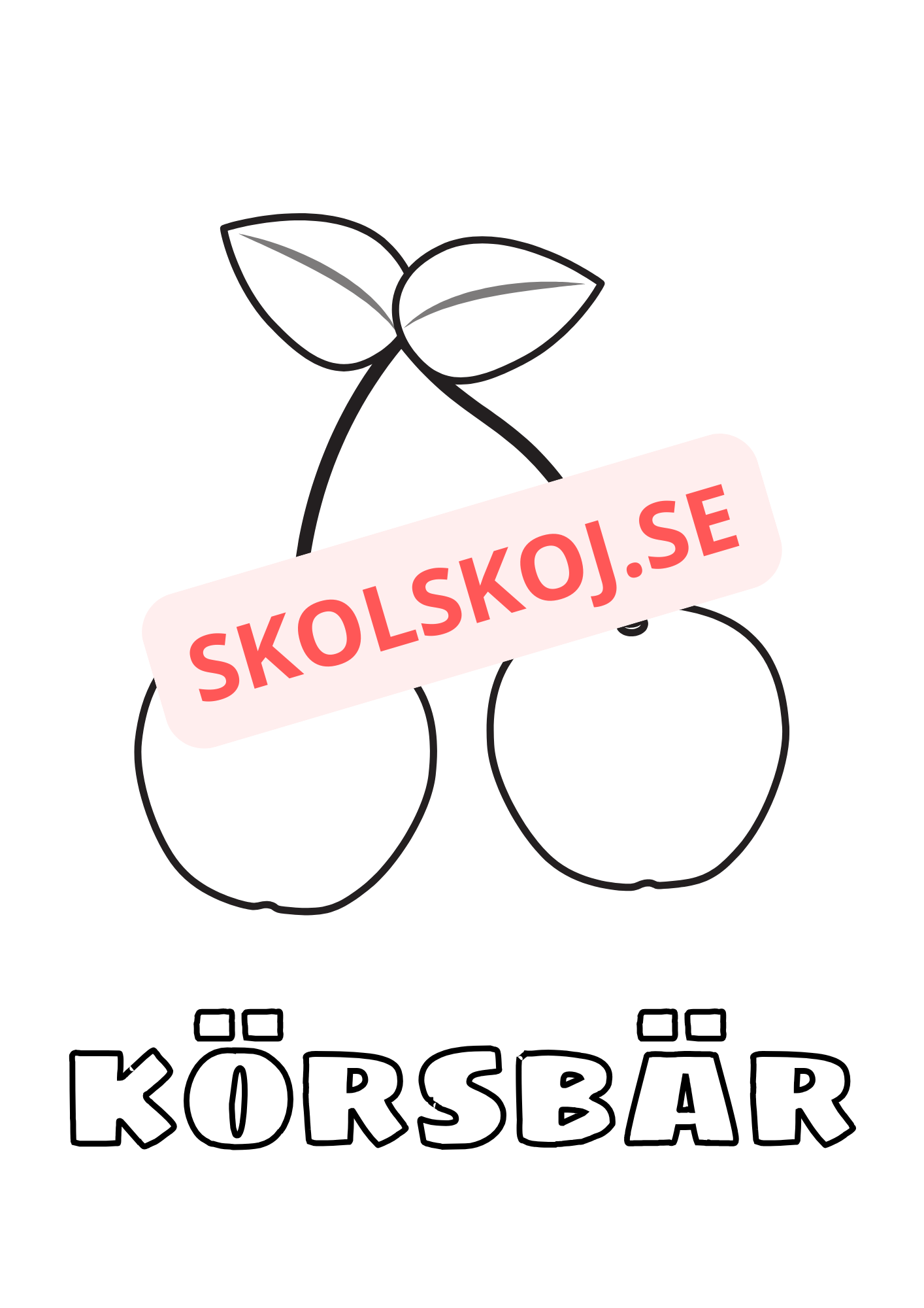 Målarbok - Frukter - Häfte