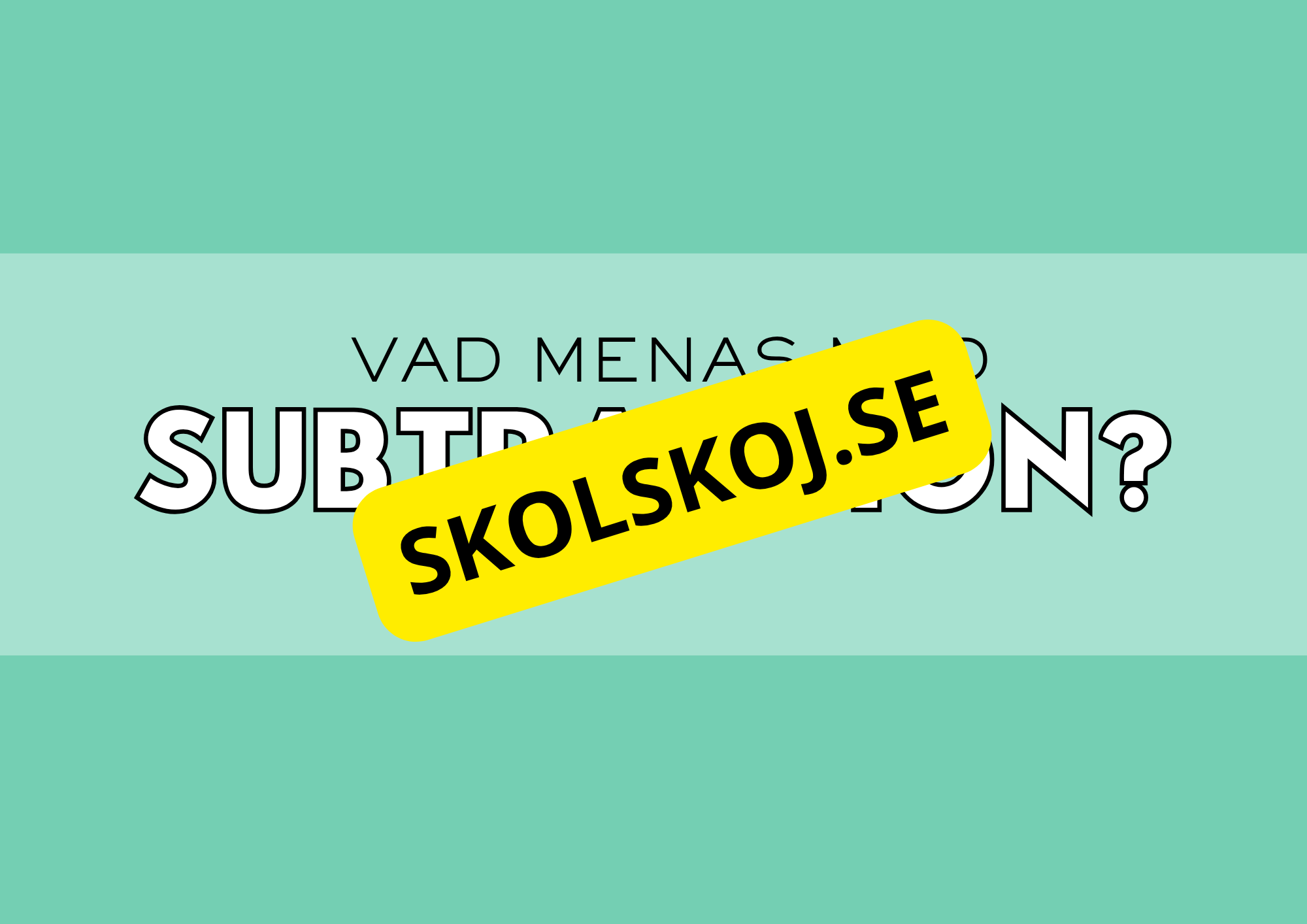 Addition och subtraktion - Presentation