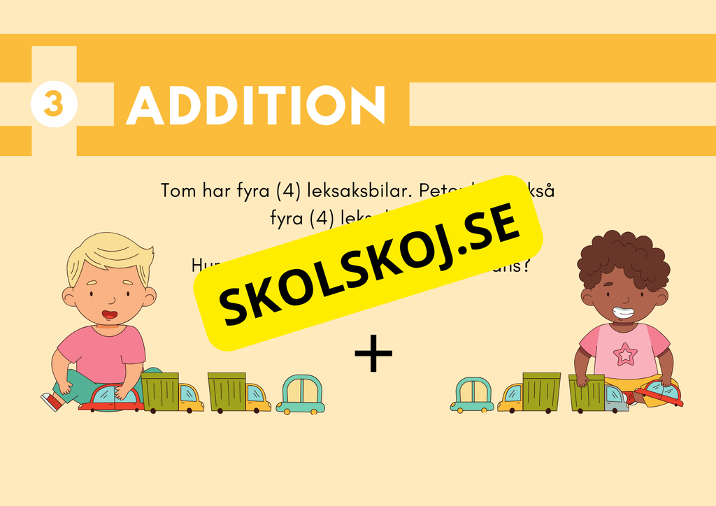 Addition och subtraktion - Presentation