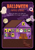 Halloween pappers-spökhus