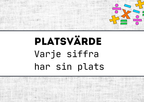 Platsvärde - Presentation + frågor