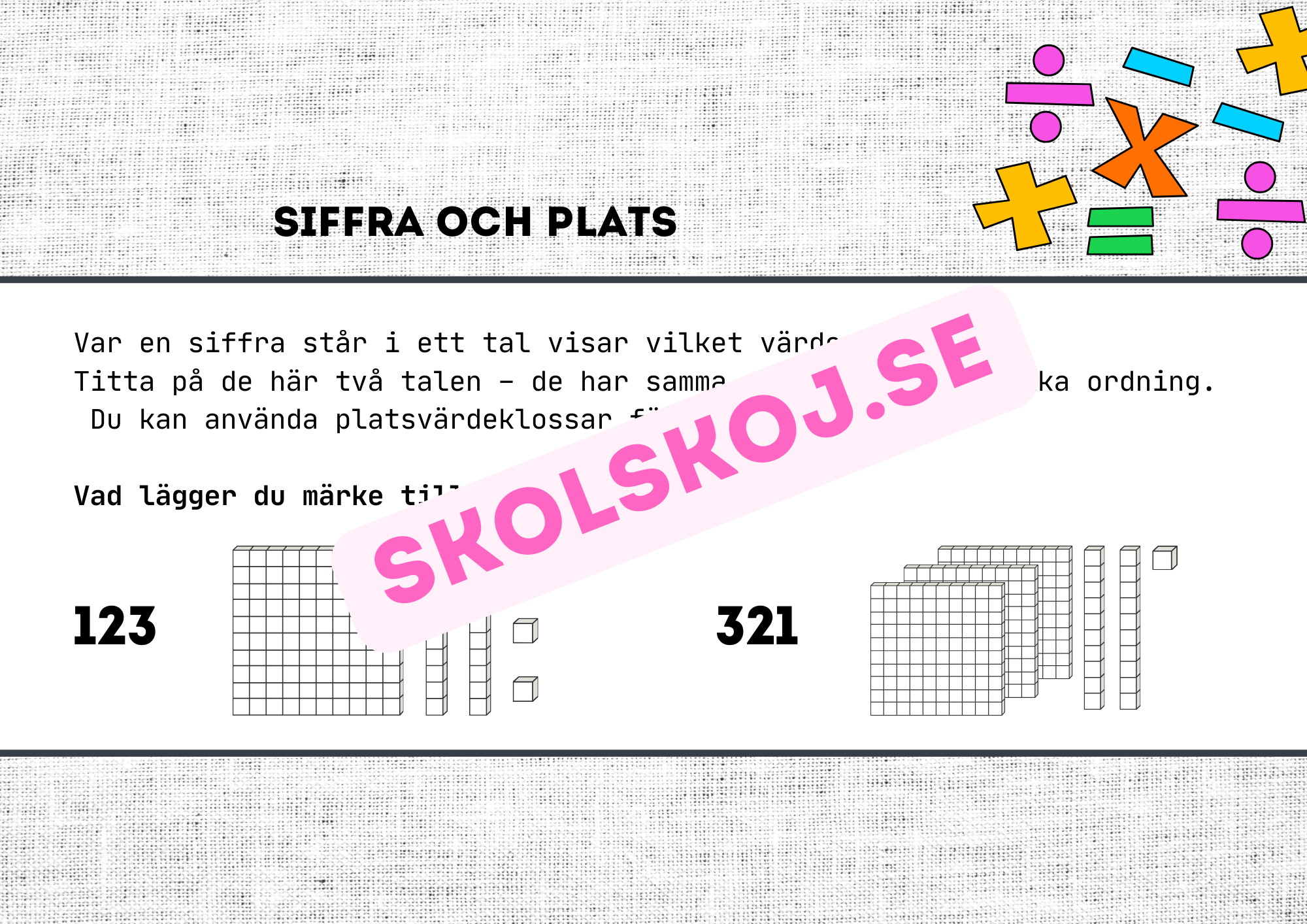 Platsvärde - Presentation + frågor