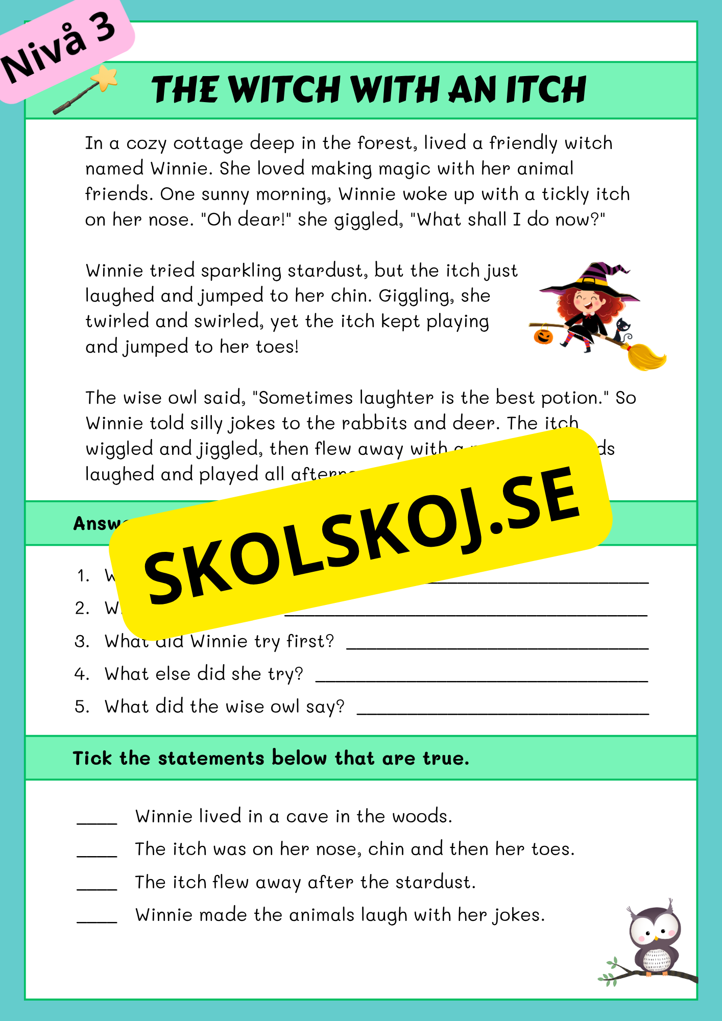 Stort paket - English Reading Comprehension Big Bundle