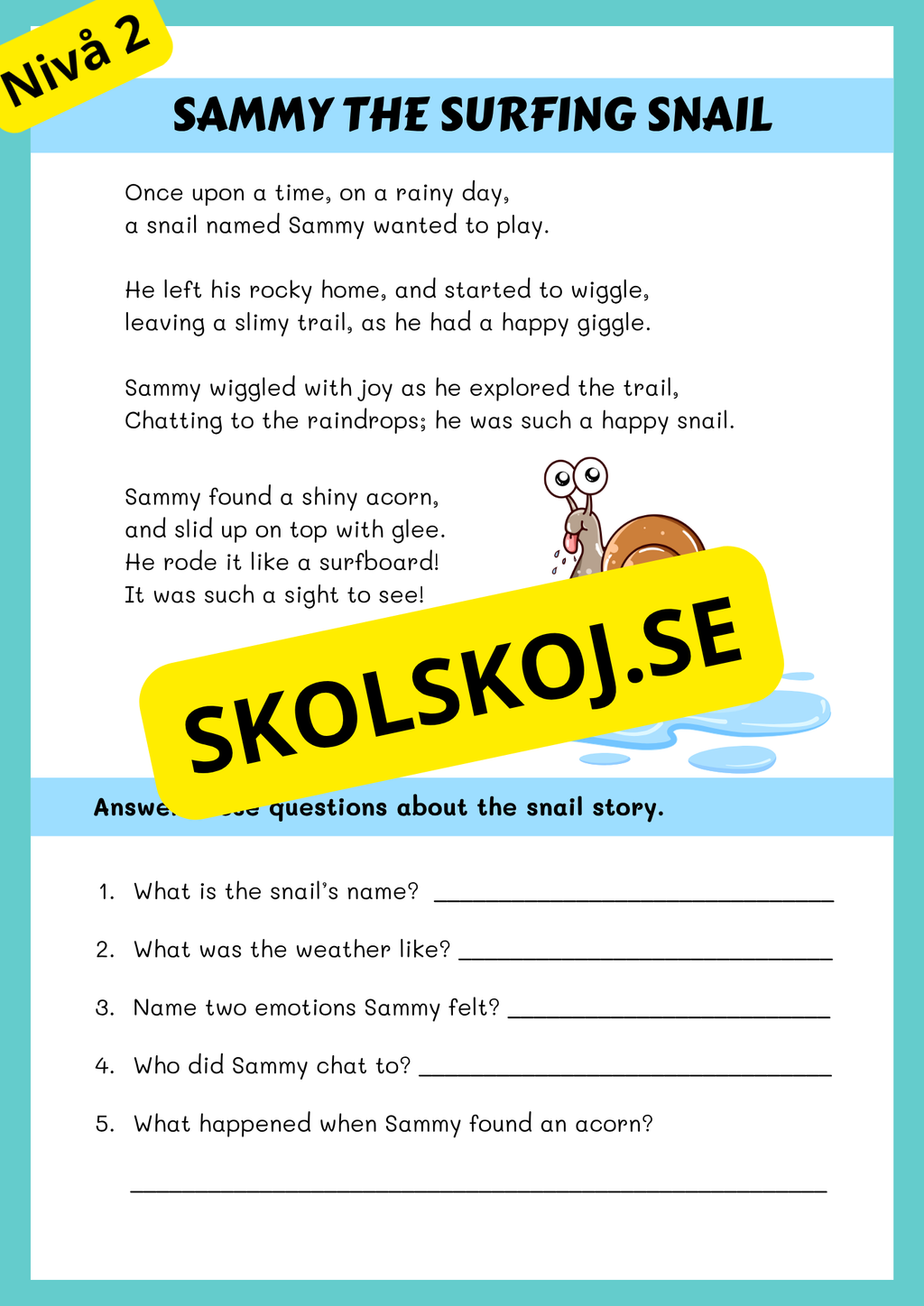 Stort paket - English Reading Comprehension Big Bundle