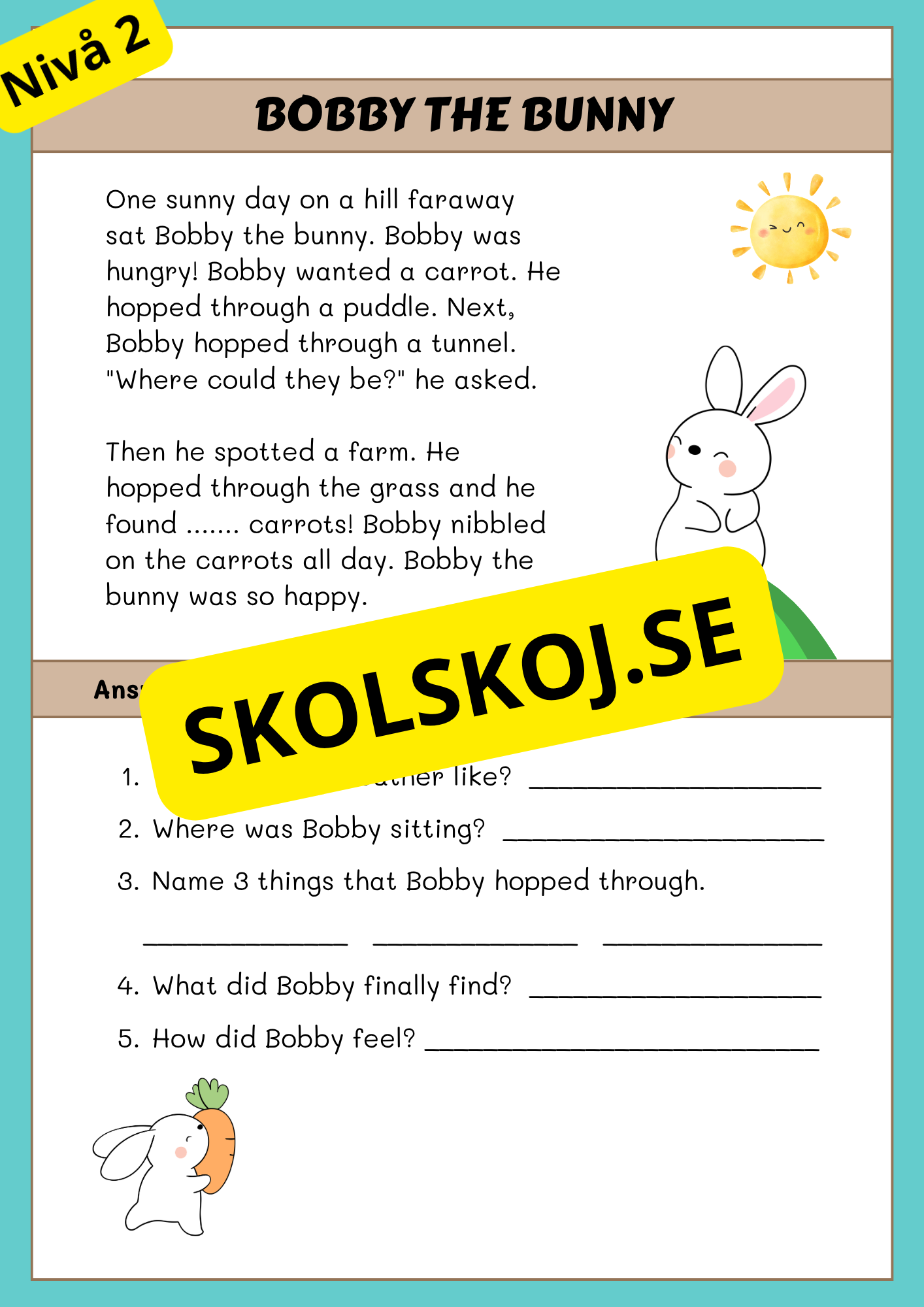 Stort paket - English Reading Comprehension Big Bundle