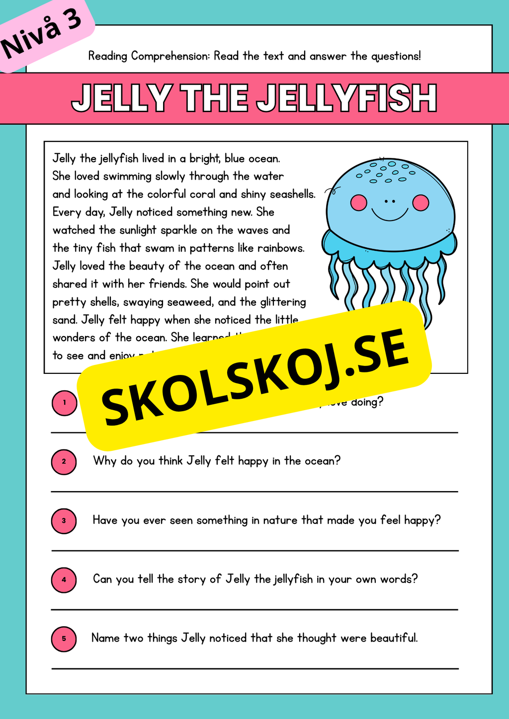 Stort paket - English Reading Comprehension Big Bundle