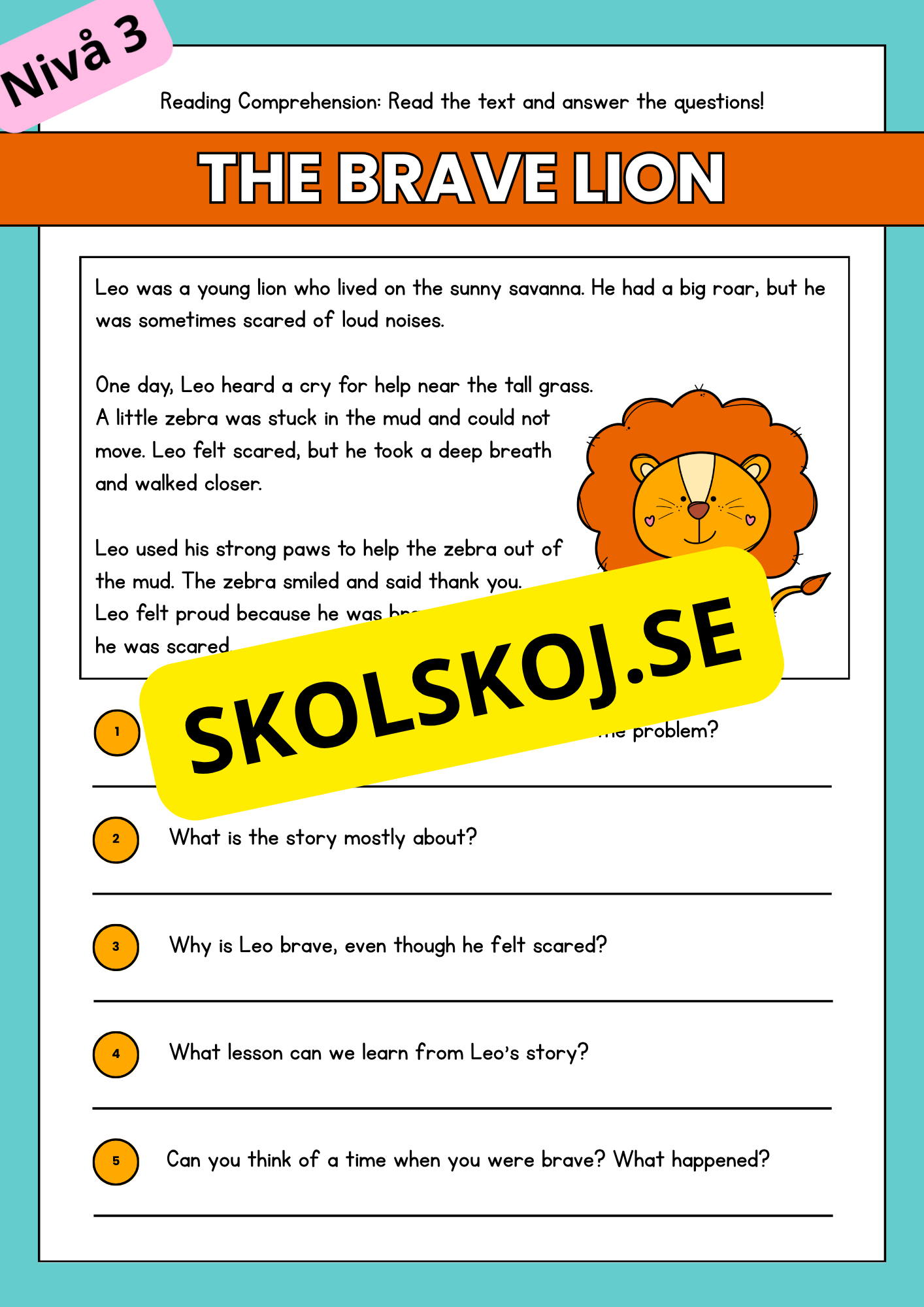 Stort paket - English Reading Comprehension Big Bundle