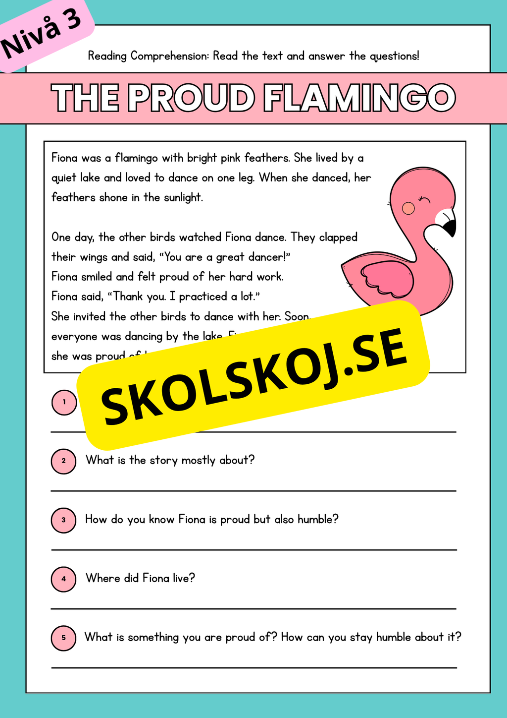 Stort paket - English Reading Comprehension Big Bundle
