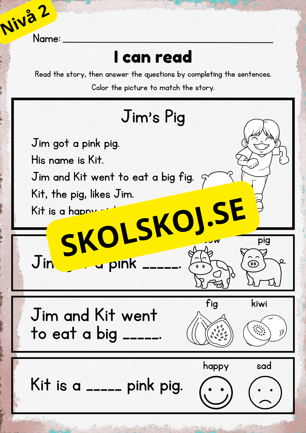 Stort paket - English Reading Comprehension Big Bundle