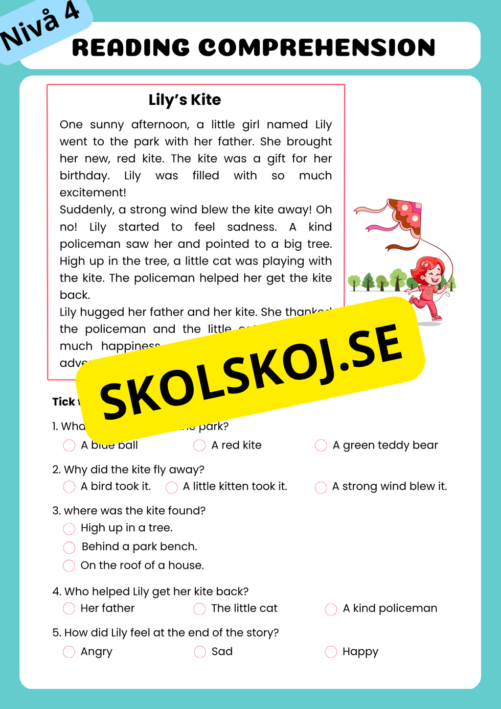 Stort paket - English Reading Comprehension Big Bundle