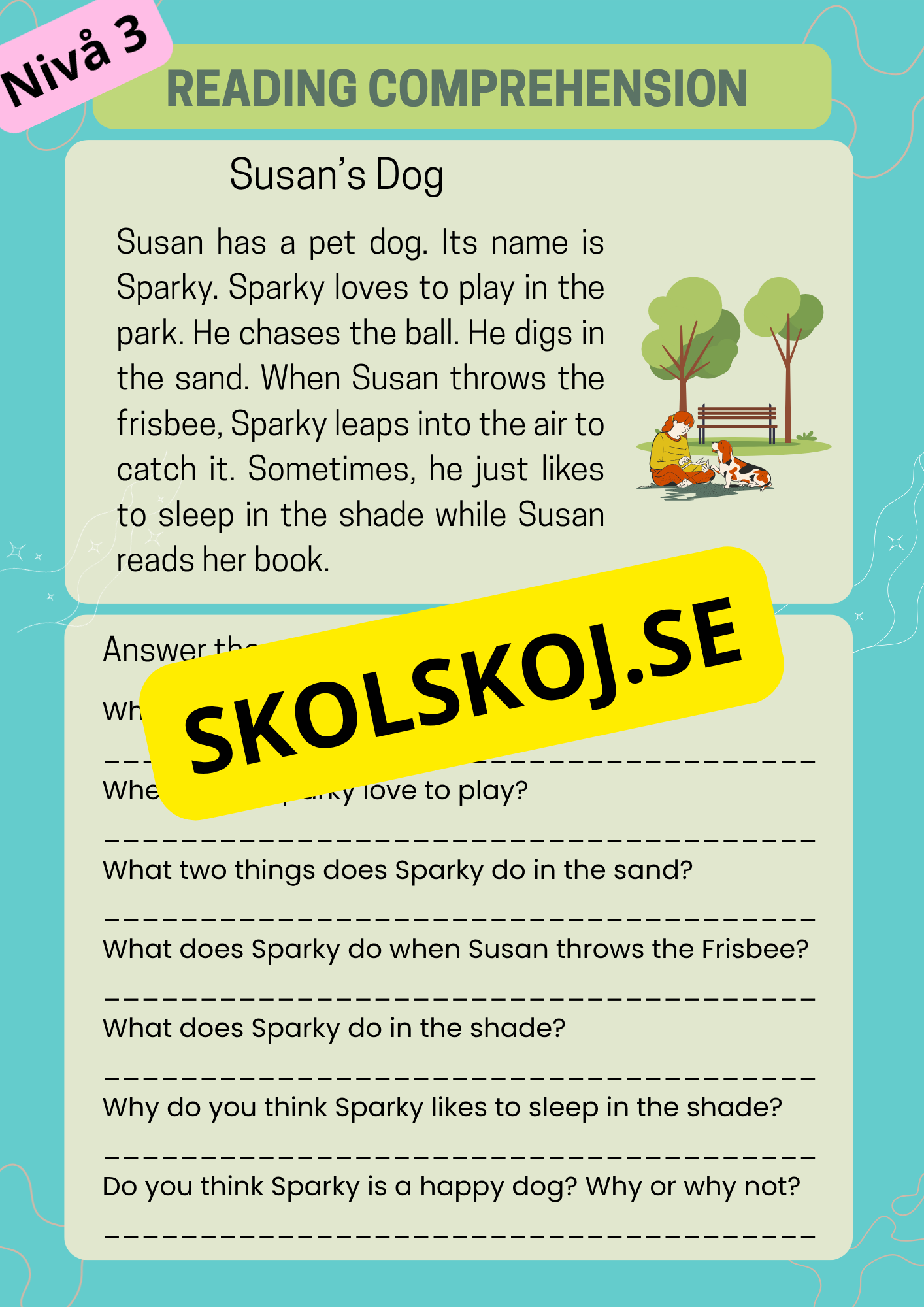 Stort paket - English Reading Comprehension Big Bundle