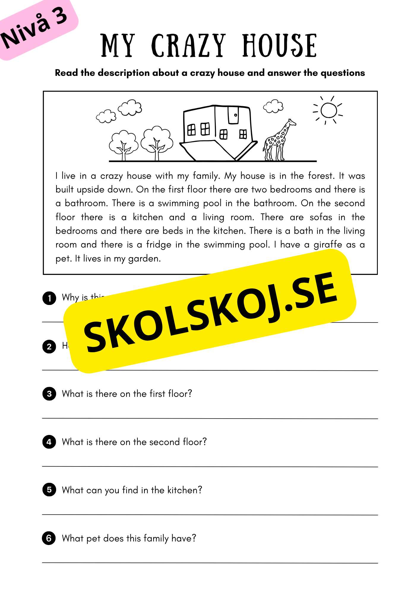 Stort paket - English Reading Comprehension Big Bundle