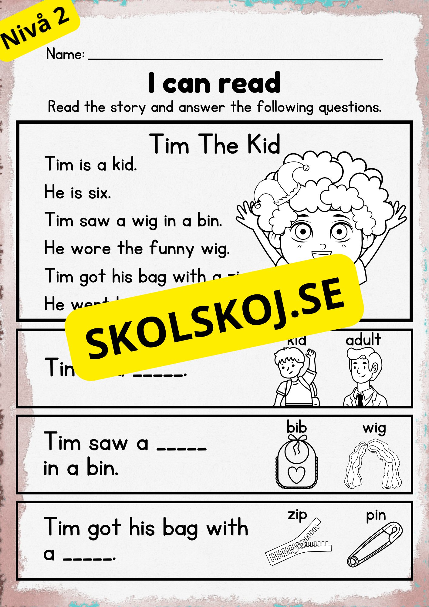 Stort paket - English Reading Comprehension Big Bundle