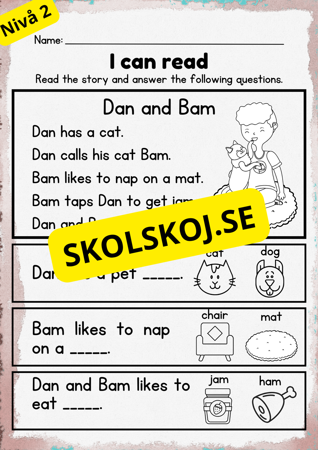 Stort paket - English Reading Comprehension Big Bundle
