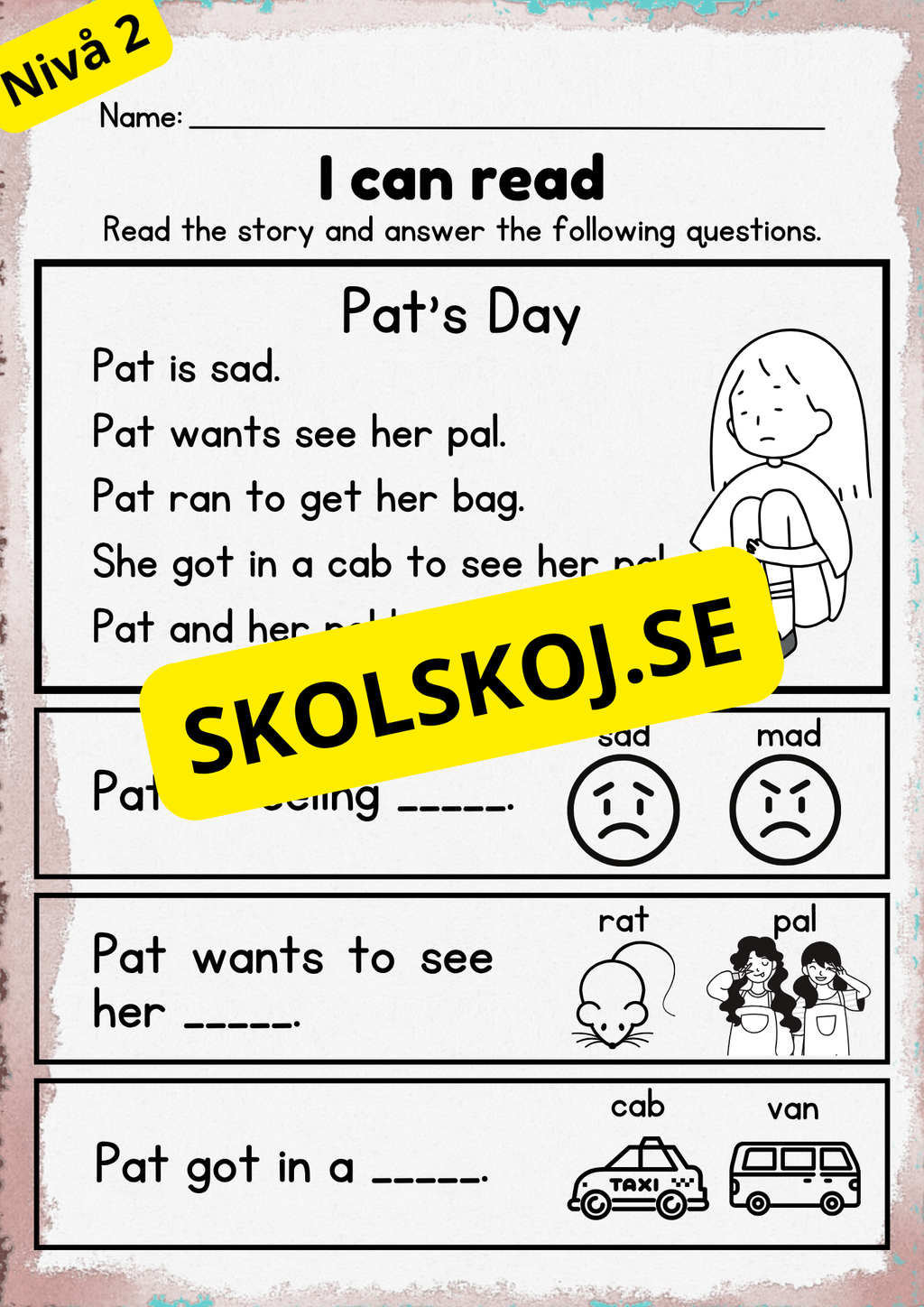 Stort paket - English Reading Comprehension Big Bundle