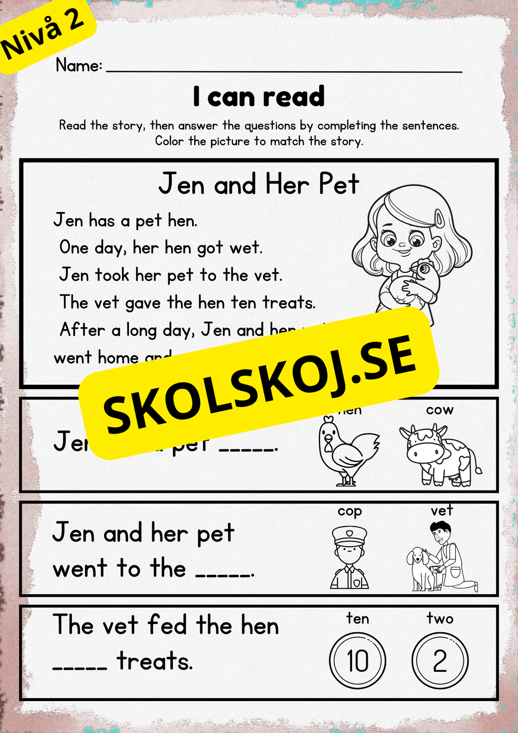 Stort paket - English Reading Comprehension Big Bundle