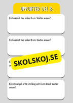 Area och omkrets - Geometri - Årskurs 5 - 6