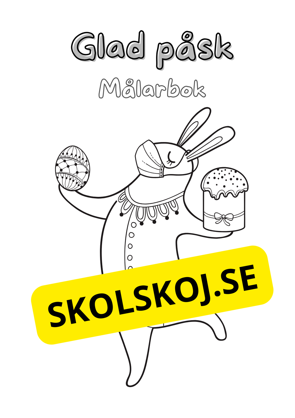 Glad påsk - Målarbok