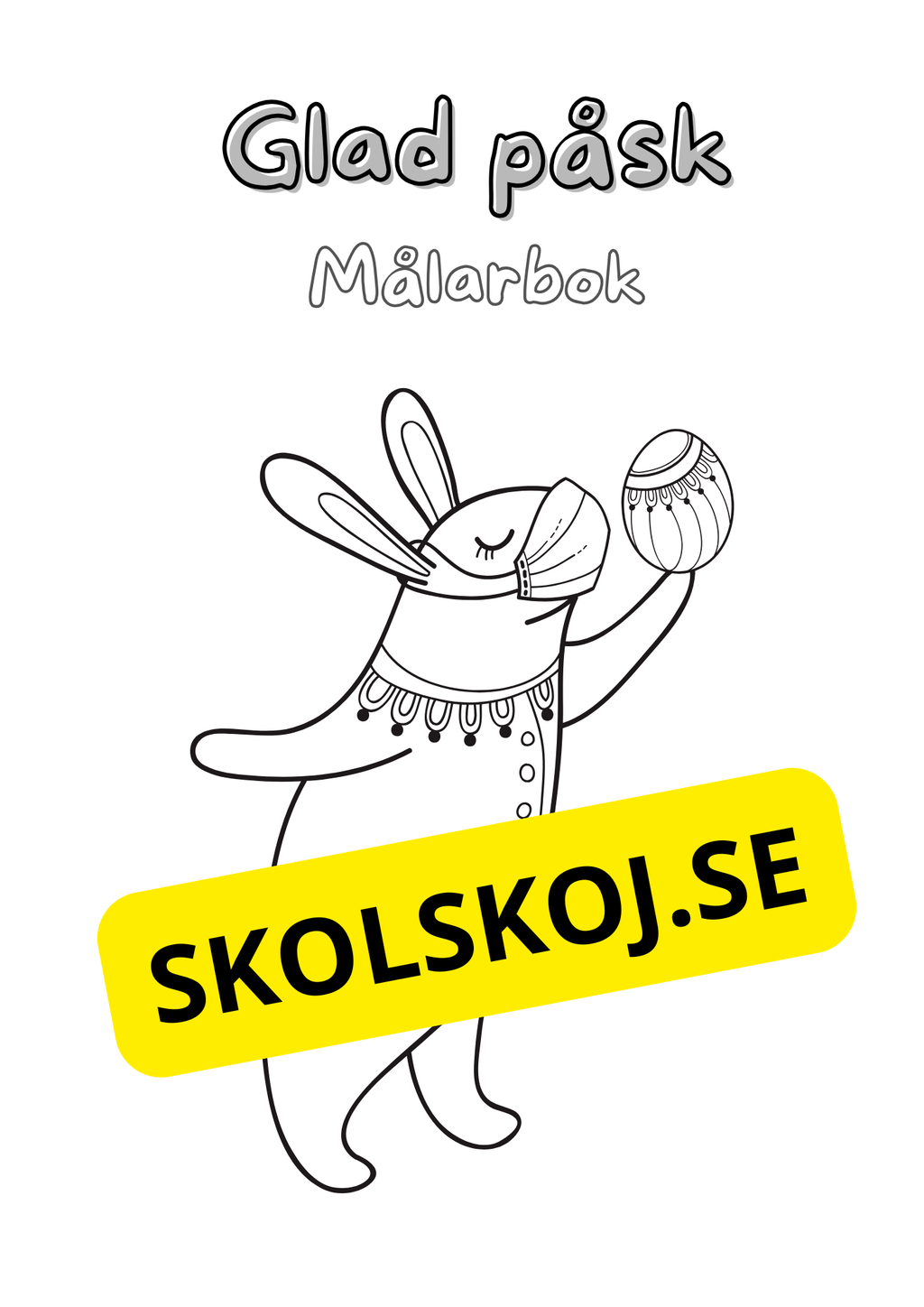 Glad påsk - Målarbok